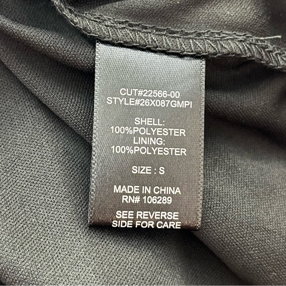 Trixxi Smocked Waist Floral Mini Dress Puff Sleeve Black Brown S Juniors - Picture 6 of 6